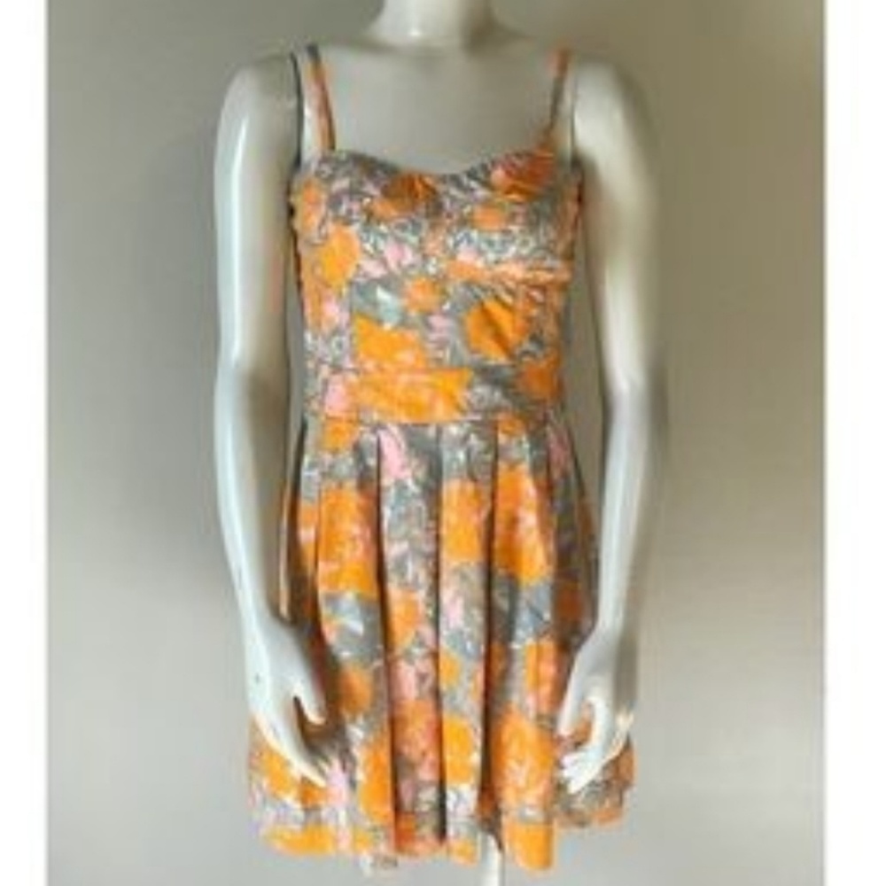 Jessica Simpson | Orange Gatsby Dress